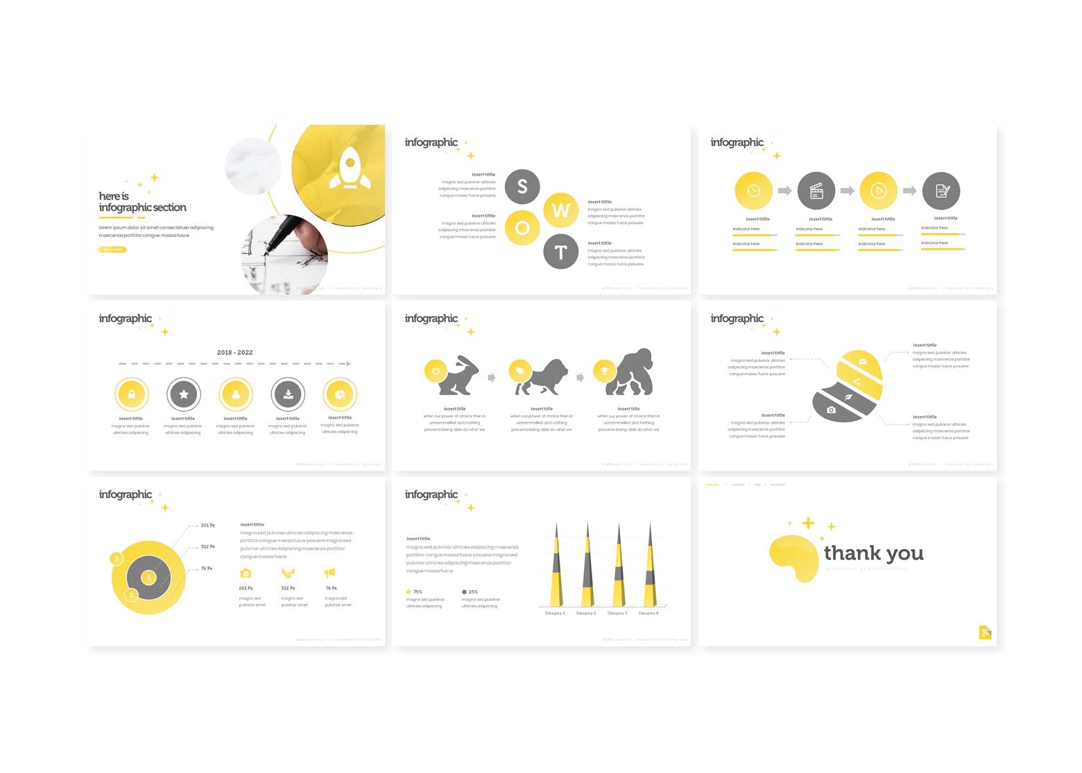 企业推介企业宣传PPT设计模板 Peenuts – Powerpoint Template插图(4)