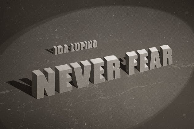 老电影3D立体字体特效PS图层样式 Old Movie Titles Collection插图(5)