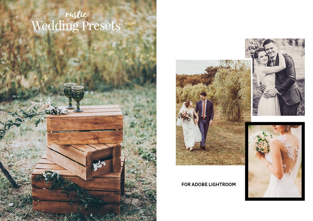 乡村婚纱婚礼照片调色Lightroom预设 The Rustic Wedding Lightroom Preset Collection插图(12)