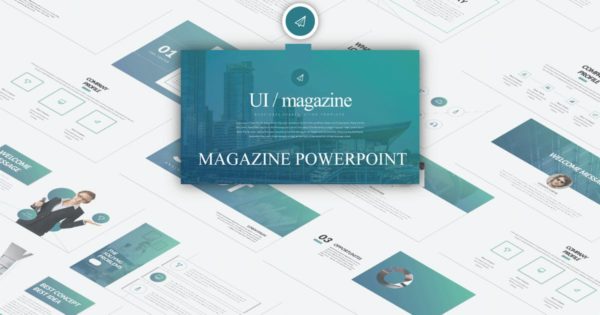 企业优势企业介绍SWOT分析Keynote幻灯片模板 Ui Magazine – Keynote LS