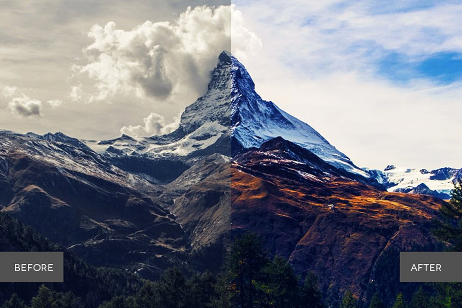 590个风景人物照片特效处理的超级PS动作包 Super Photoshop Actions Bundle插图(4)