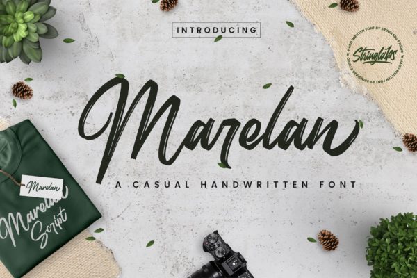 休闲自然风格英文手写字体素材库精选 Marelan – Casual Handwritten Font