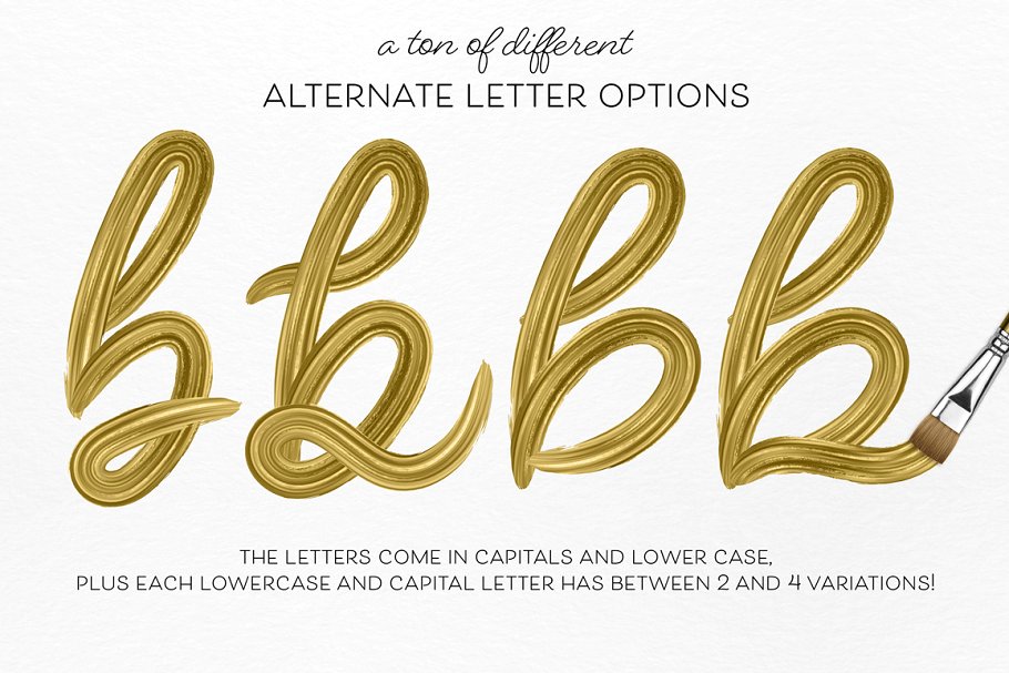 华丽的手写图形字体&PS字体笔刷 Fat & Fabulous: Graphic Brush Script插图(1)