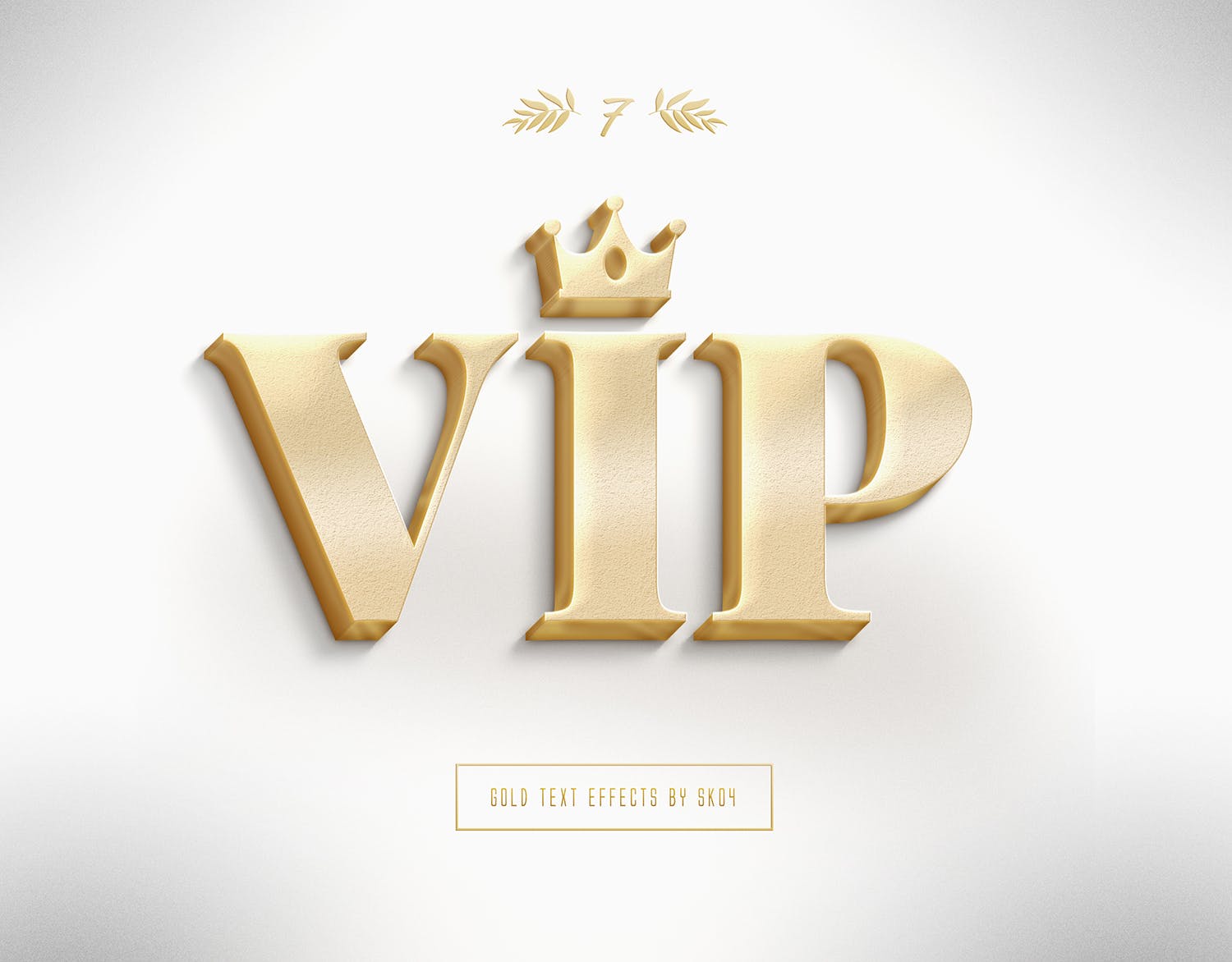 3D金色金属文本文字特效PSD分层模板 3D Gold Text Effects – 10 PSD插图(6)