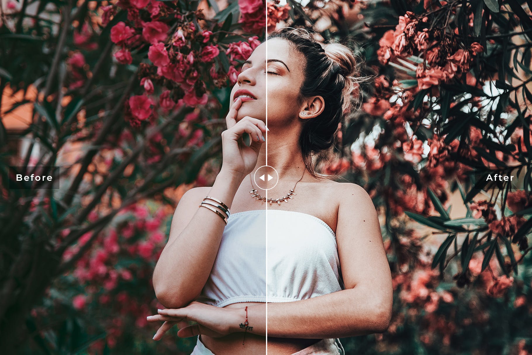 低对比度暖色调人像摄影LR调色滤镜预设 Moscato Mobile & Desktop Lightroom Presets插图(3)