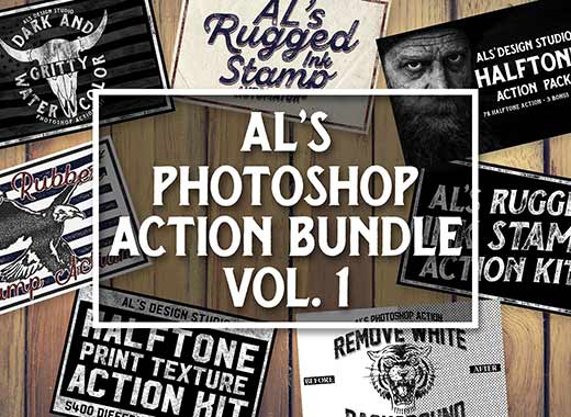 7款实用的PS动作合辑下载[ant]