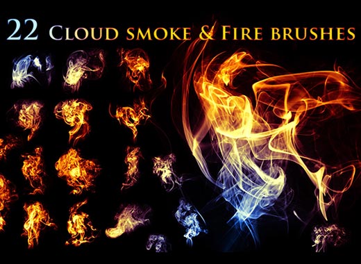 22个烟雾效果的PS笔刷和asl样式库下载[abr,asl]