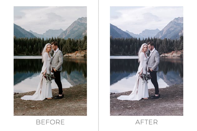 喜庆婚纱照片后期处理PS动作 Royal Wedding Pro Photoshop Actions插图(6)