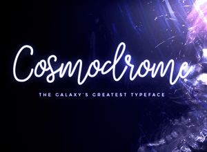付费手写英文字体 Cosmodrome Monoline Script Font