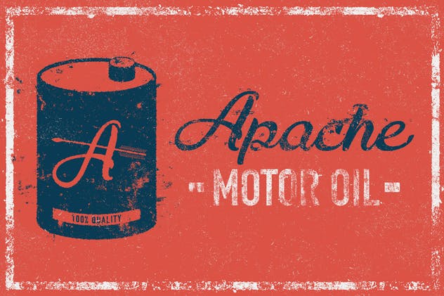 怀旧粉刷文字效果AI图层样式 Ghost Signs for Adobe Illustrator插图(8)