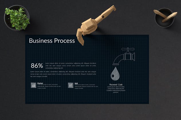 素描图形设计风格PPT幻灯片设计模板v2 SKETCH 2 Powerpoint Template插图(5)