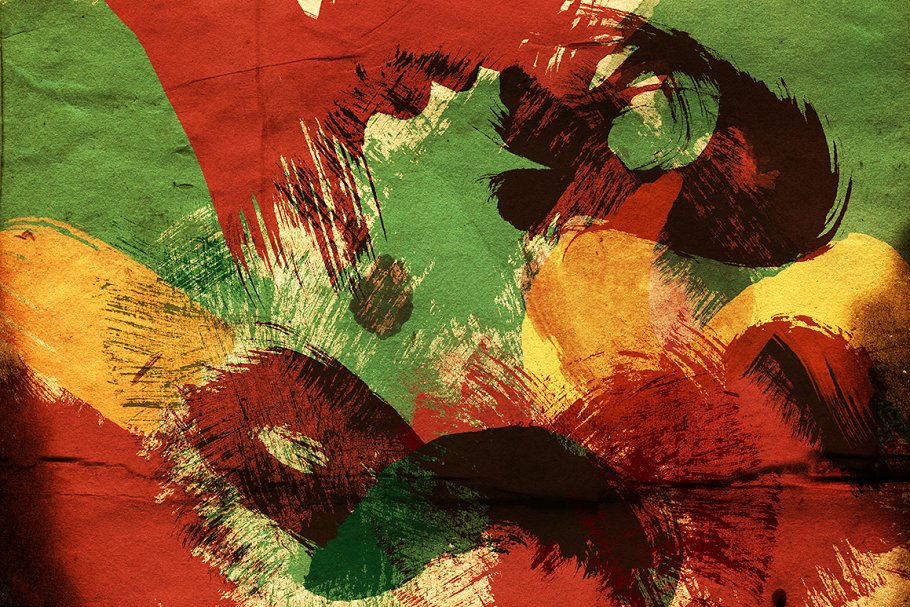 150手工画笔笔画笔迹PS笔刷 150 Handcrafted Acrylic Brushes插图(1)