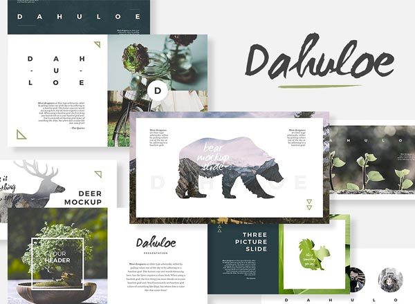 素材库下午茶：绿色环保主题的PPT模版下载[PPTX]