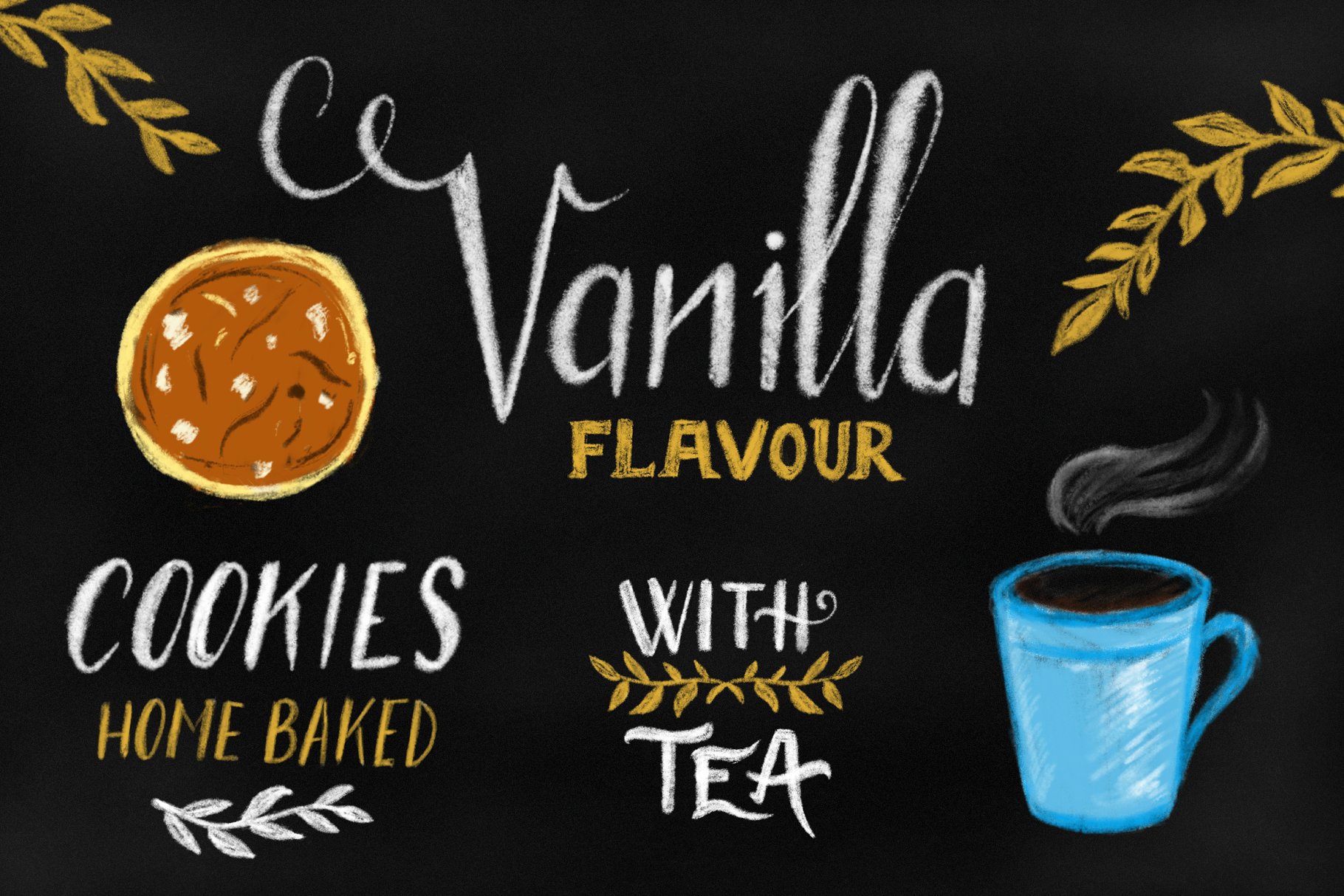 粉笔画黑板画画笔笔刷for Procreate Chalk Letterer Box for Procreate插图