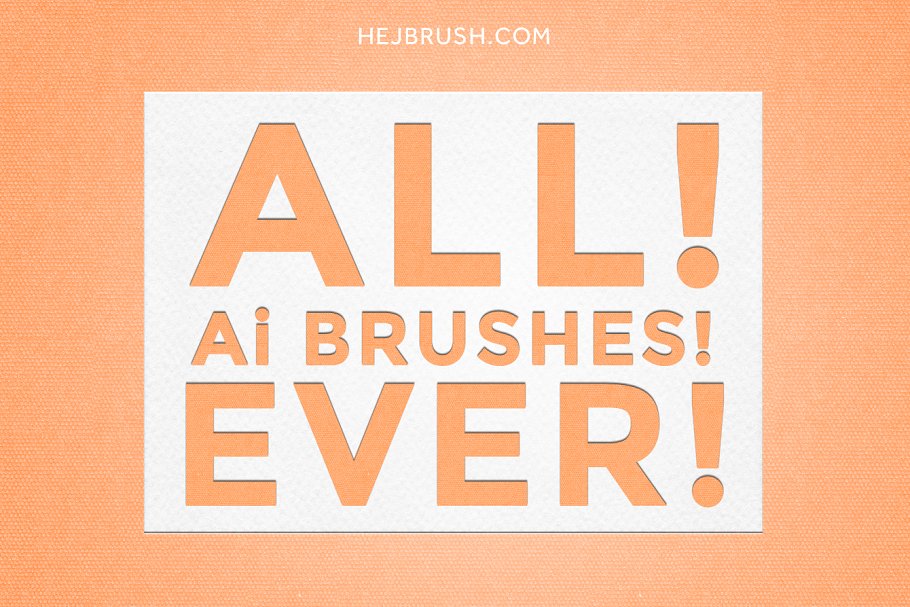 绘画设计必备：300+真实画笔笔画AI笔刷 ALL! Ai BRUSHES! EVER! FOREVER!插图