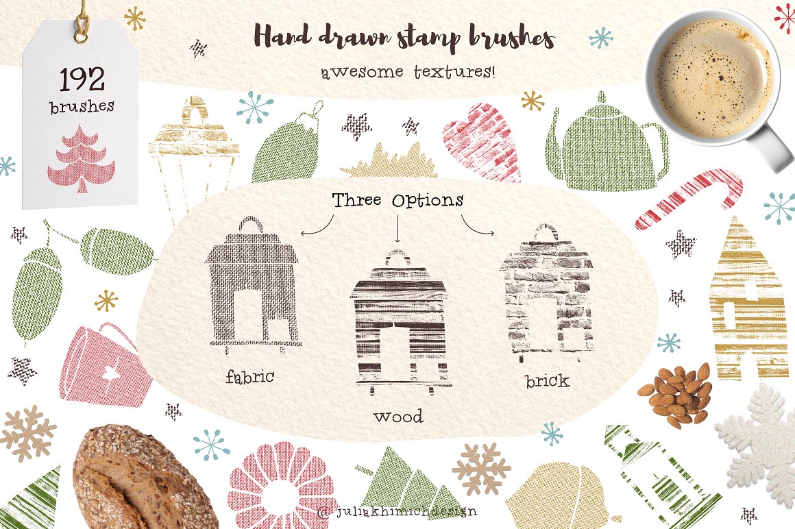 美丽的自然动植物类PS纹理笔刷打包下载[abr]插图(6)