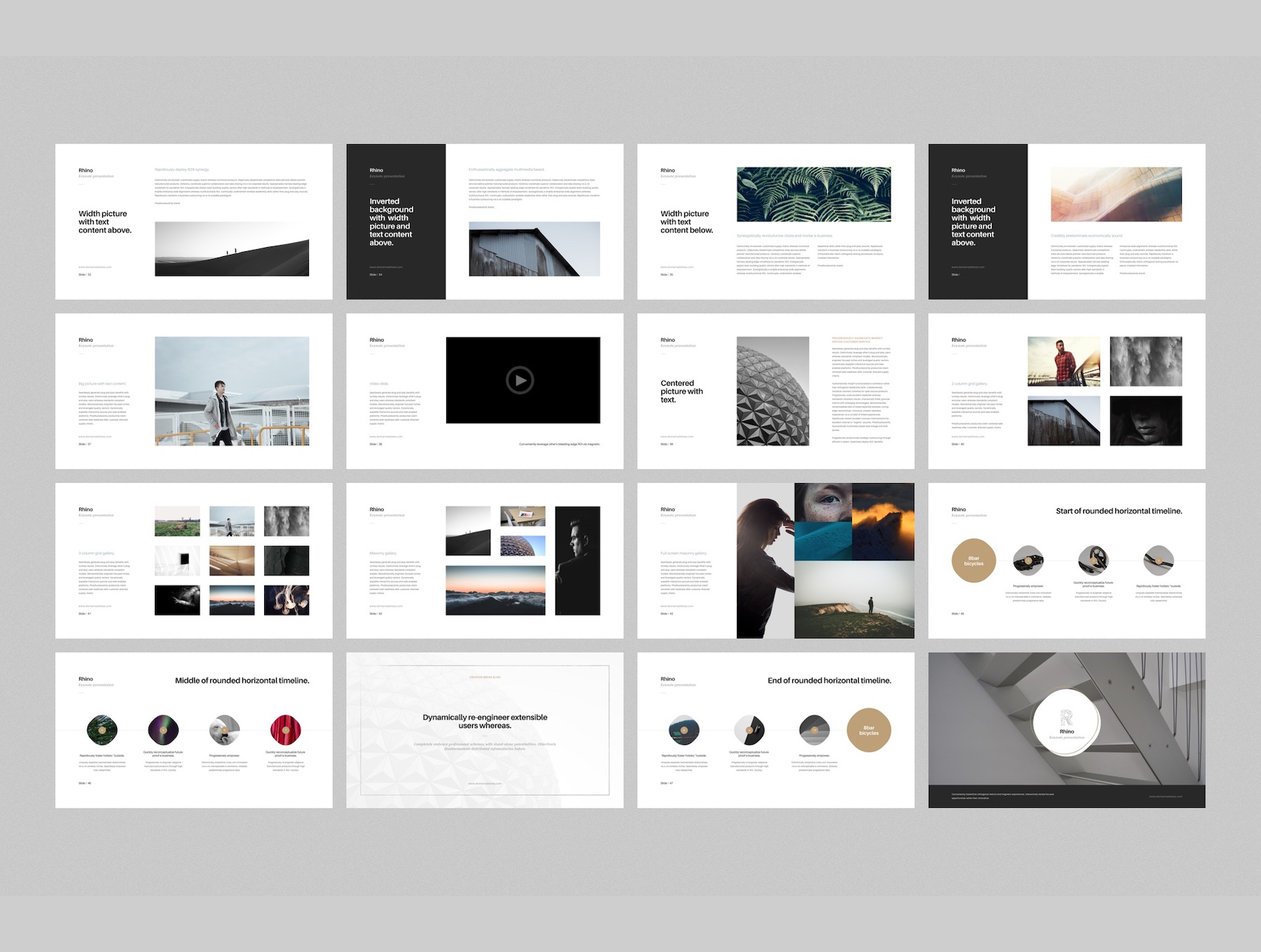 素材库下午茶:时尚高端多用途的素材库精选Keynote模板插图(7)