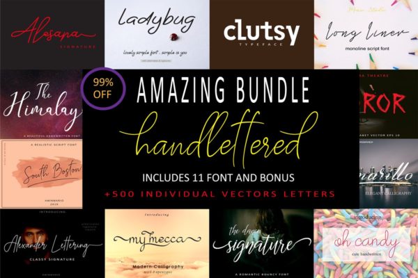 令人敬畏的巨无霸字体套装