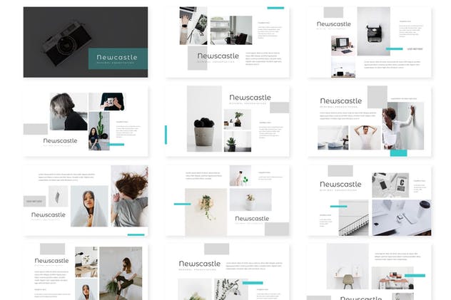 多用途企业/专业Google Slides幻灯片设计模板 Newcastle – Google Slides Template插图(1)