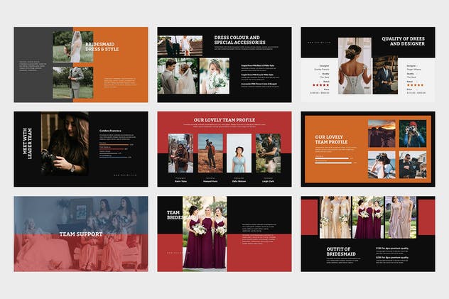 浪漫婚礼庆典策划Google Slides幻灯片模板 Ruvina : Wedding Ceremony Planner Google Slides插图(9)