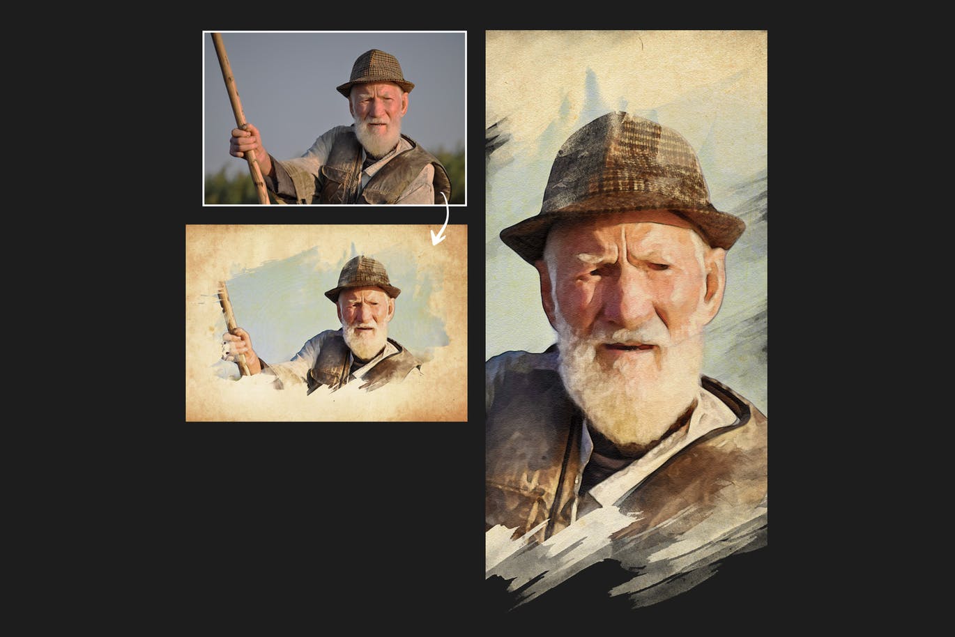 充满活力的逼真水彩遮罩效果PS动作 Vibrant Watercolor Effect – Photoshop Action插图(12)