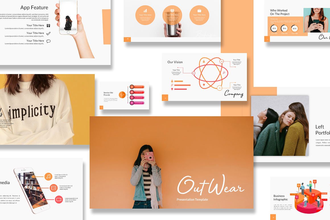 时尚服装品牌创意商业ppt模板插图(6)