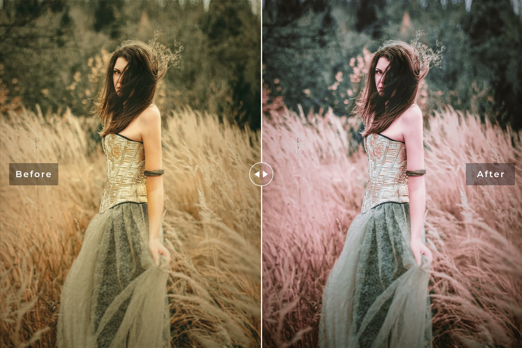 鲜明强对比度梦幻照片风格LR调色预设 Fantasy Dark Professional Lightroom Presets插图(3)