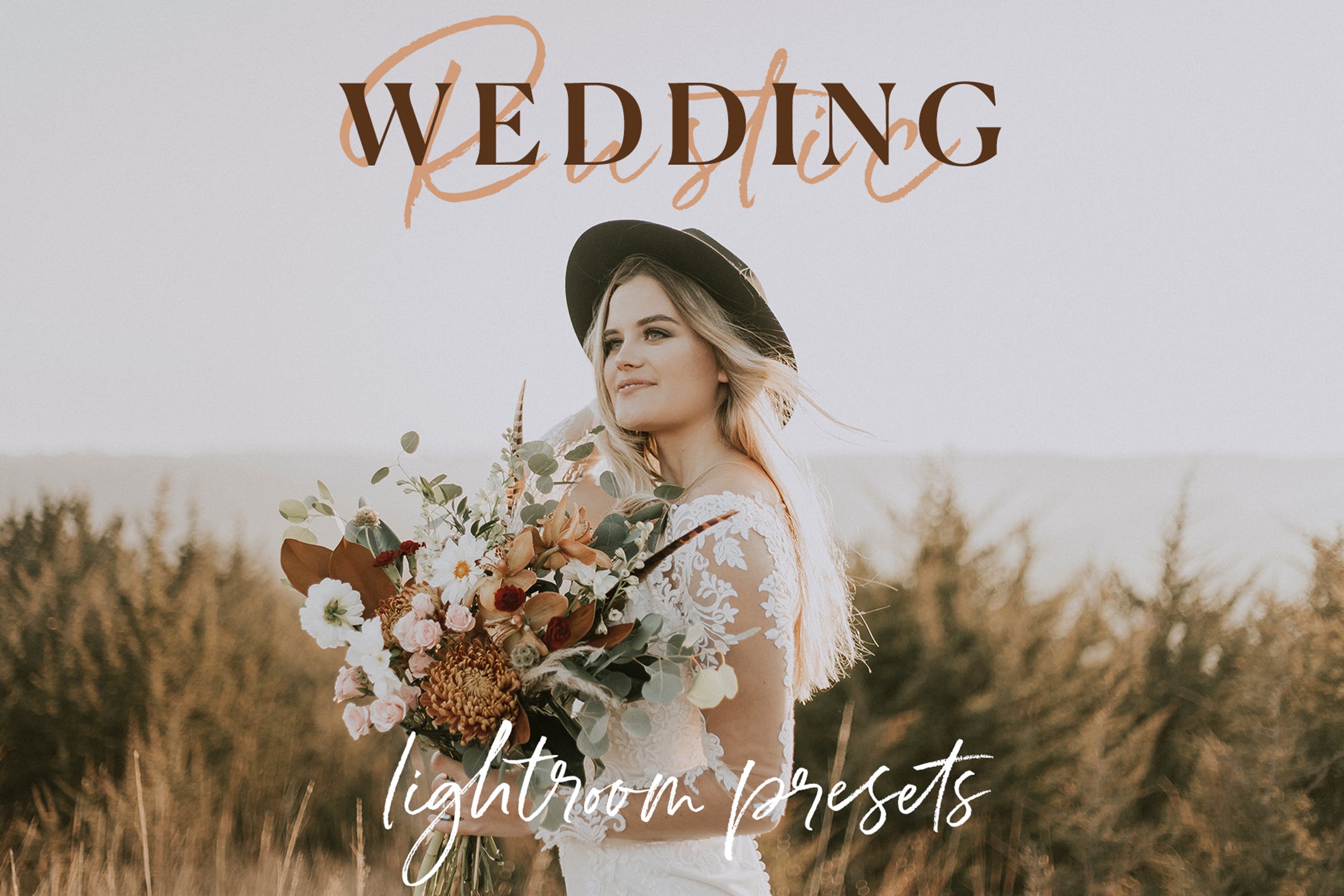 乡村婚纱婚礼照片调色Lightroom预设 The Rustic Wedding Lightroom Preset Collection插图