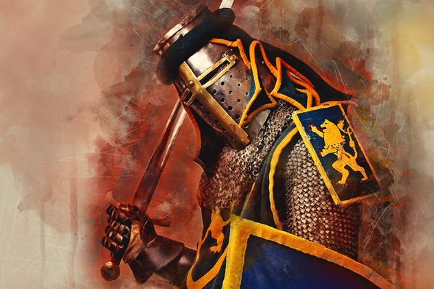 逼真水彩手绘PS动作 Watercolor Photoshop Action插图(8)