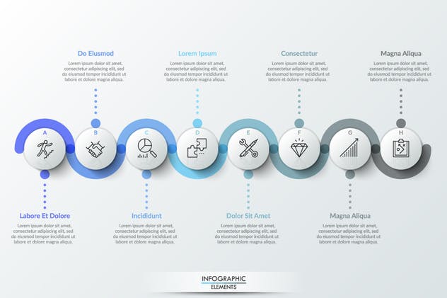 25款时间轴信息图表PPT模板素材 25 Infographic Timelines插图(6)