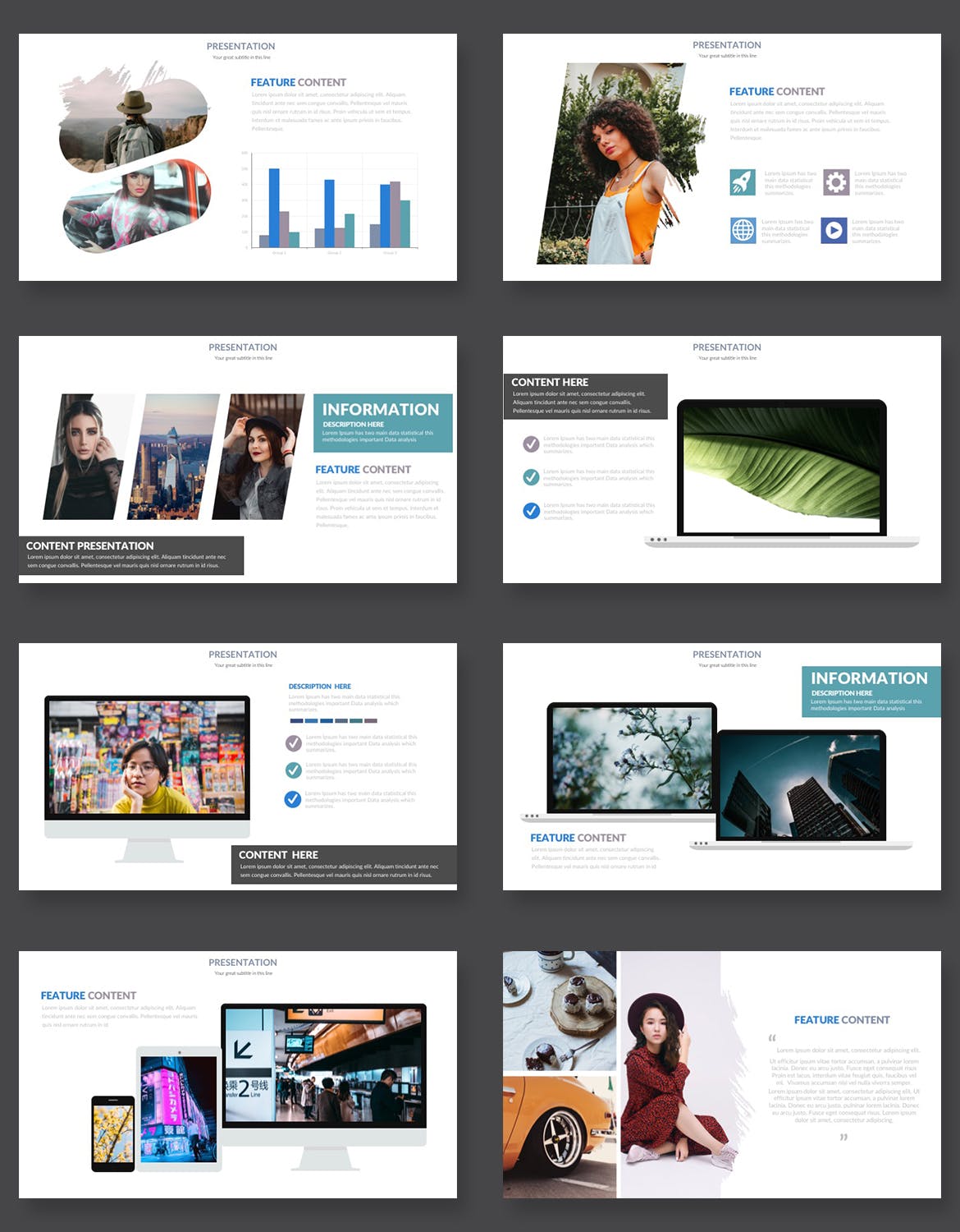 现代简约设计风格PPT幻灯片模板下载 Best Powerpoint Presentation Template插图(4)