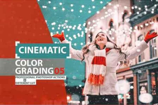 电影色彩分级高端PS动作 Cinematic Color Grading 05 Premium photoshop action