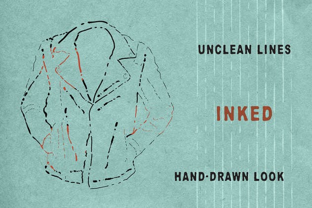 墨水复古插图创作必备AI笔刷 Ink Age Brushes for Adobe Illustrator插图(2)