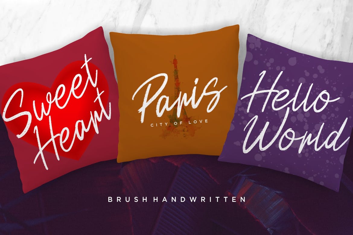 创意英文连体字设计书法字体下载 Laracryf Brush Handwritten插图(2)