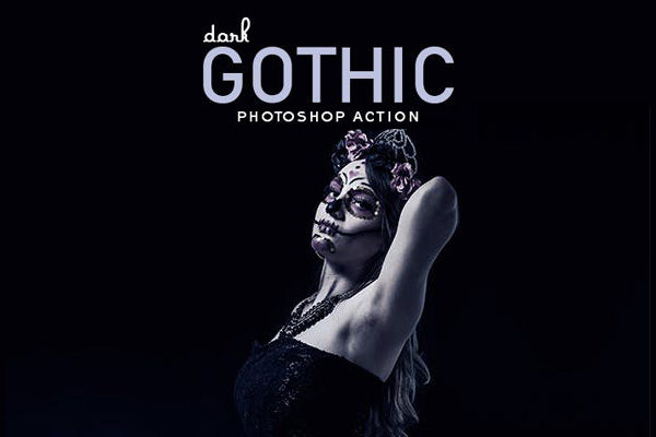 时尚高端图片黑暗哥特式风格的PS动作 Dark Gothic Photoshop Action [atn]