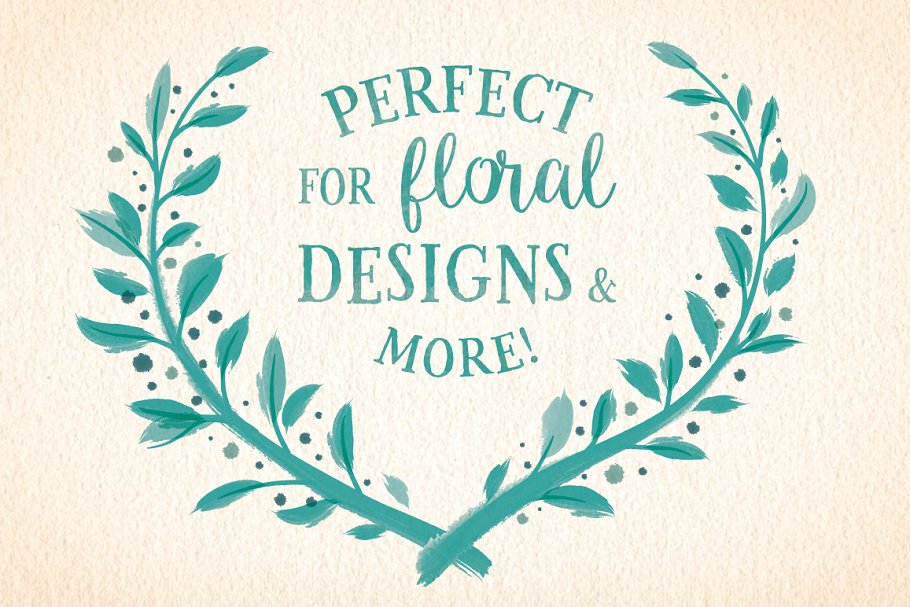 55种水彩画笔画AI笔刷 Watercolor Brushes插图(3)