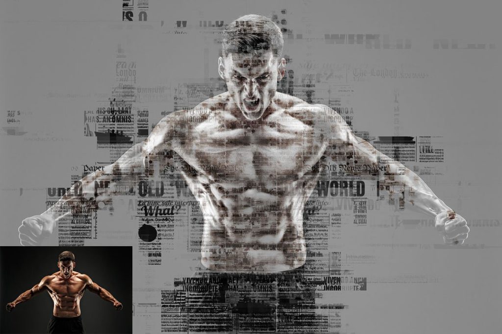 印刷报纸特效PS动作下载[PAT, ATN]插图(5)