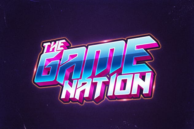 80年代复古风格文本特效文字样式v1 80’s Style Text Mockups V1插图(8)