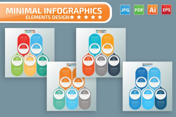 要点说明/重要特征信息图表矢量图形素材库精选素材v6 Infographic Elements Design