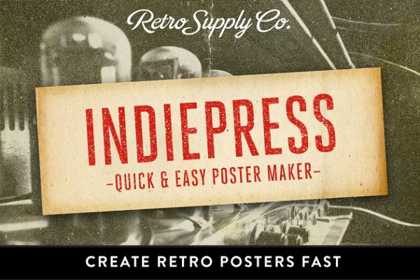 时尚海报制作图层样式 IndiePress – Quick Poster Maker