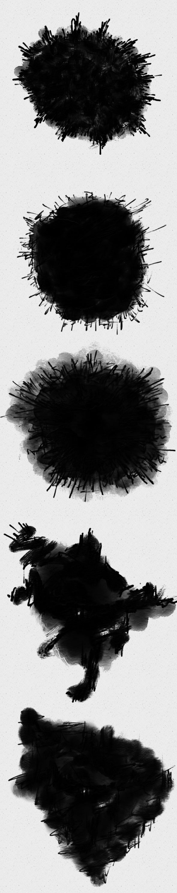 21款高品质的水彩油墨飞溅PS笔刷下载 Ink Splashes Photoshop Brushes [abr]插图(2)