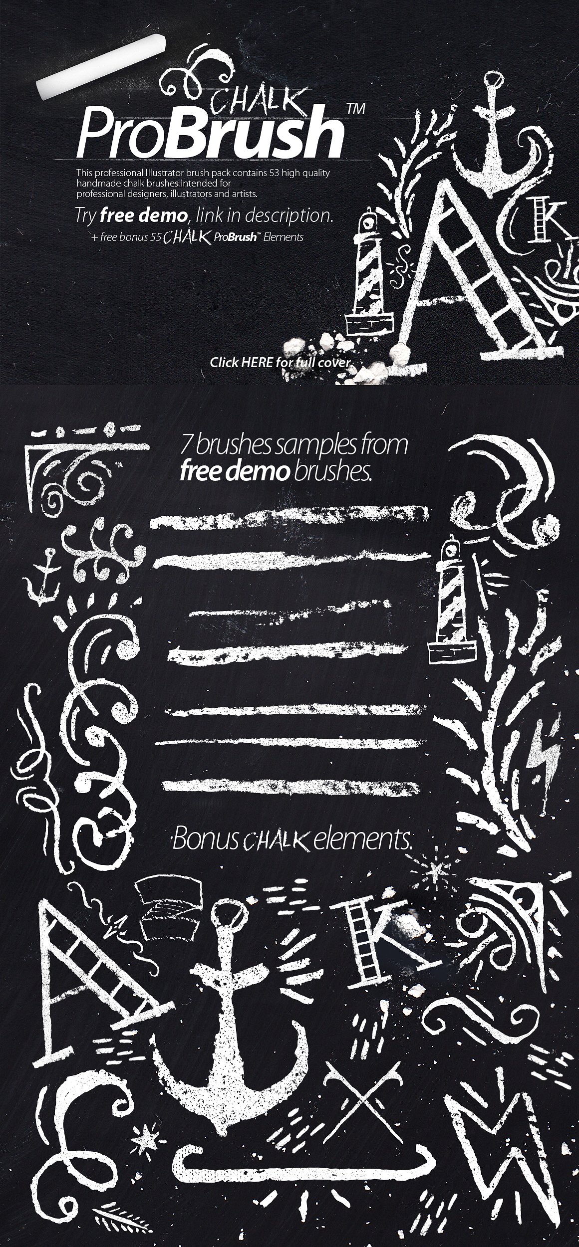 滚轴涂漆刷粉笔画笔刷合集 Roller Paint Brush + Bonus插图