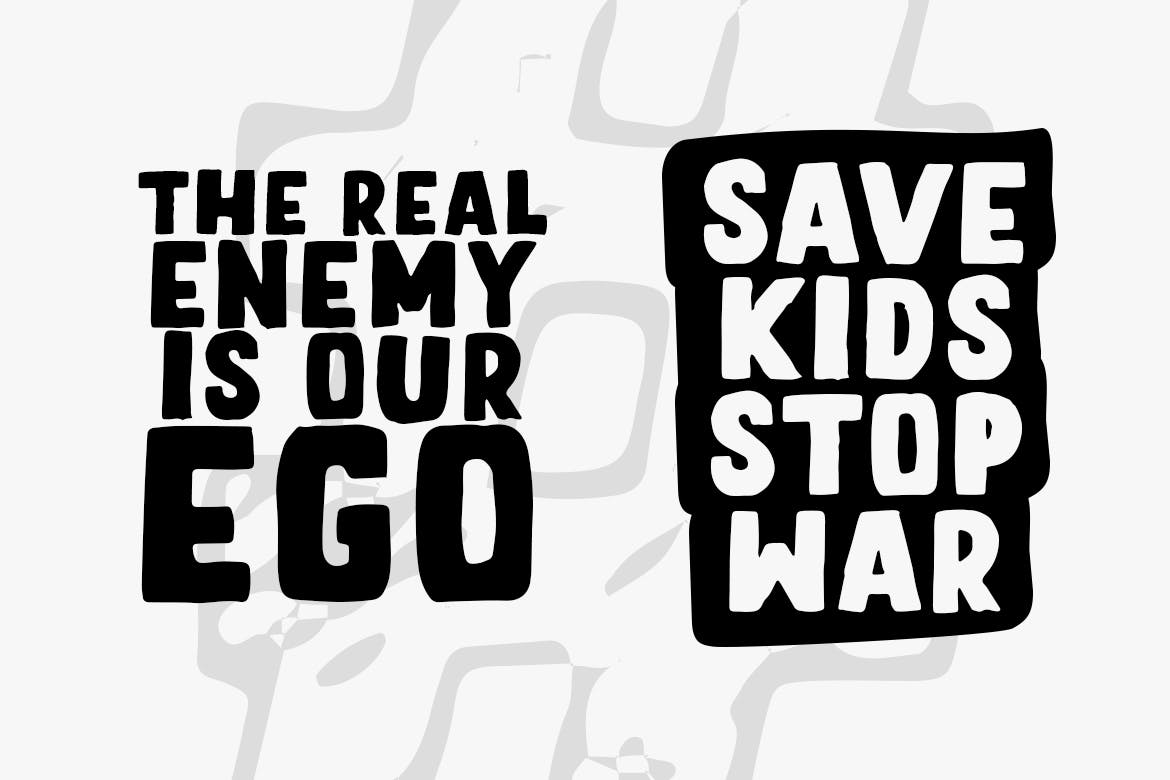 铅笔素描风格＆实心填充英文无衬线字体素材库精选 Letter Sketch Typeface插图(5)