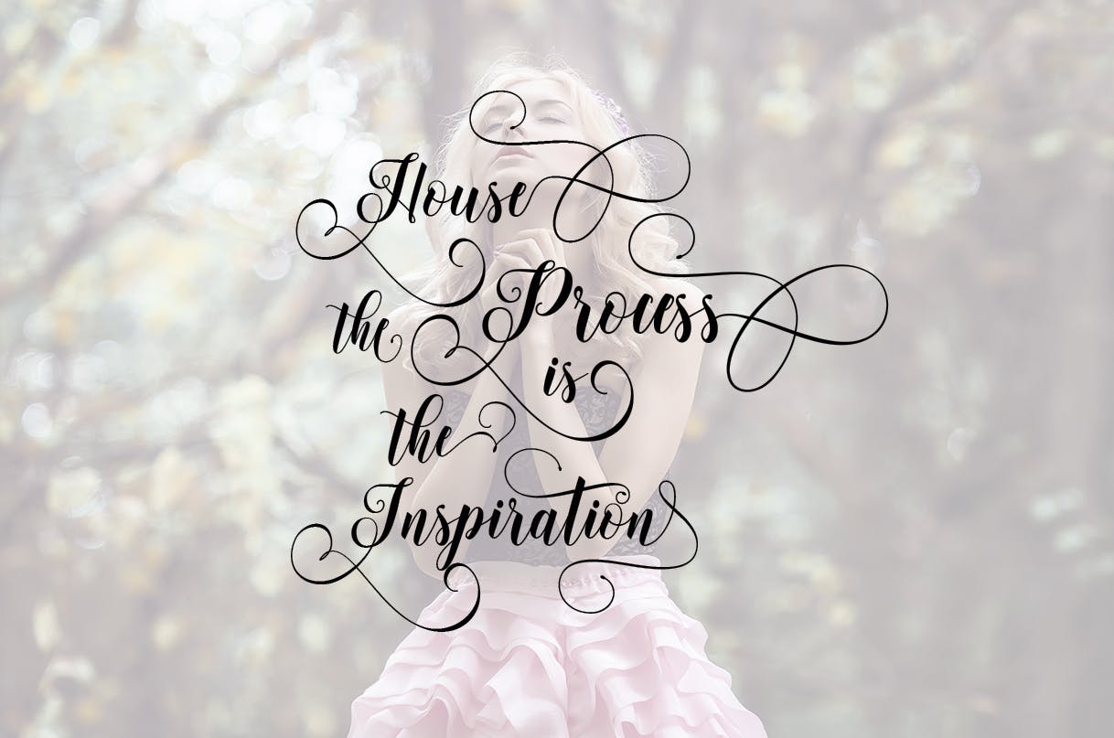 现代书法花饰连字英文手写字体下载 Metinoline Script插图(1)