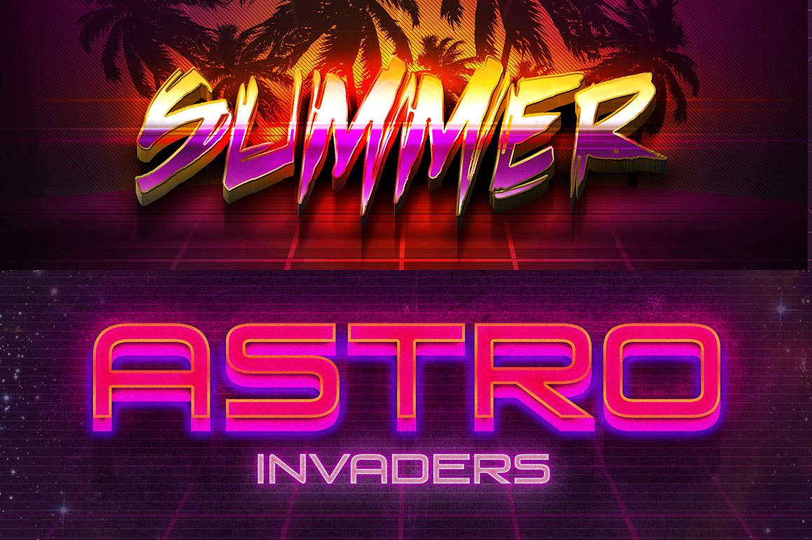 素材库下午茶：150款3D文字效果的PS图层样式 150 3D Text Effects for Photoshop–2.61 GB插图(4)