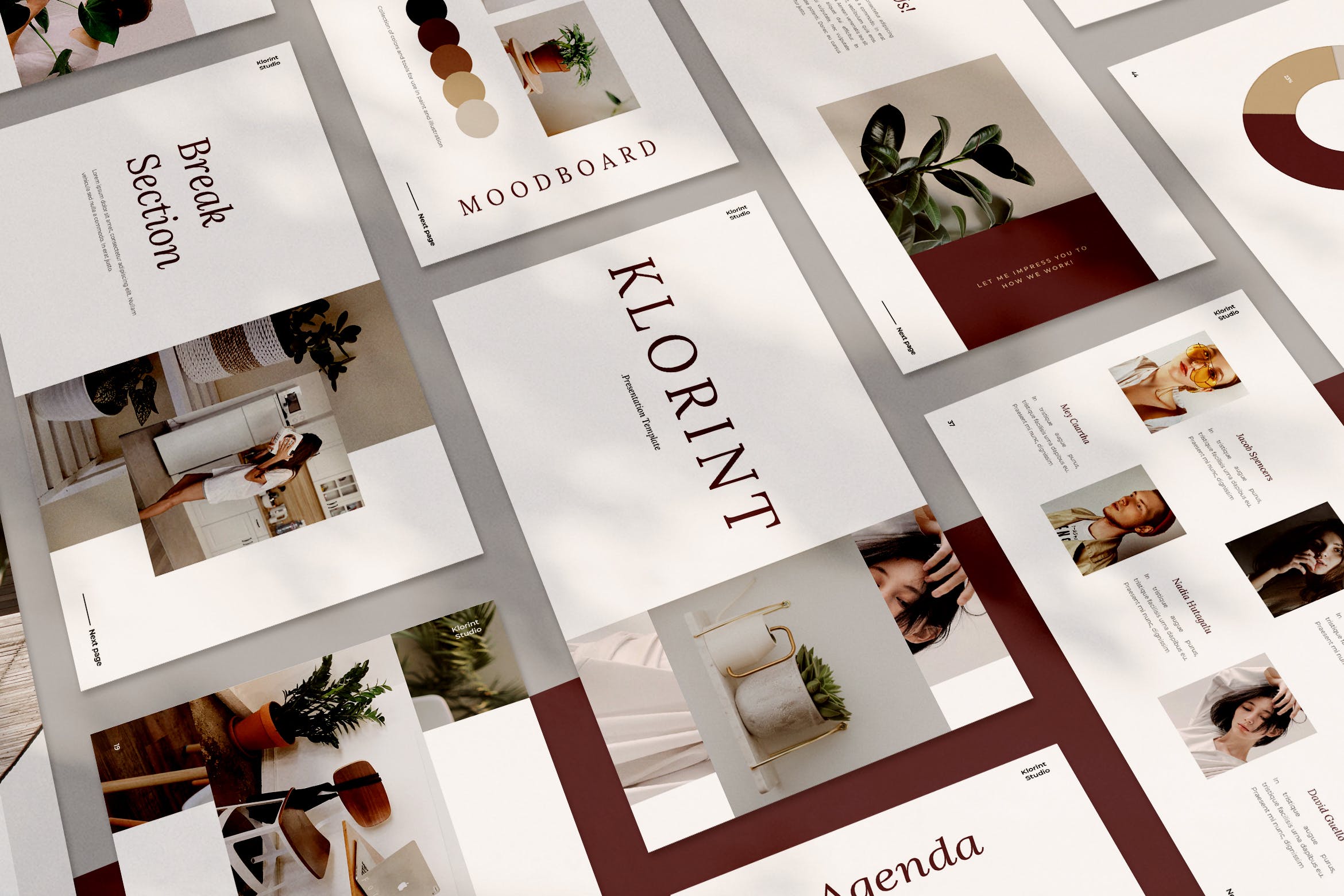 简约时尚风产品发布/项目融资谷歌幻灯片设计模板 Klorint Google Slides插图