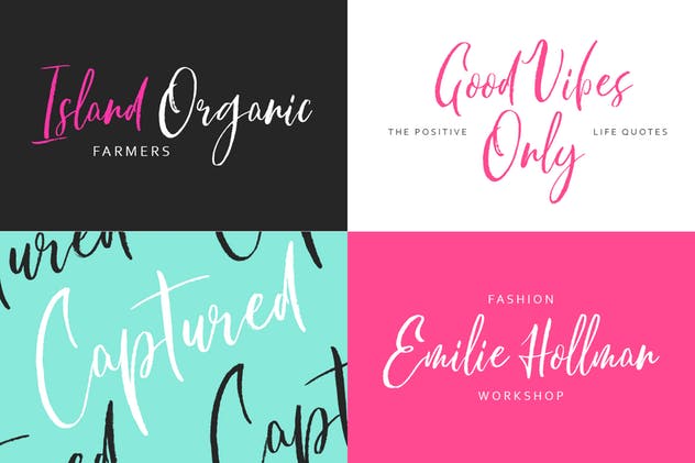 英文书法笔刷字体 Menulisted Brush Script插图(2)