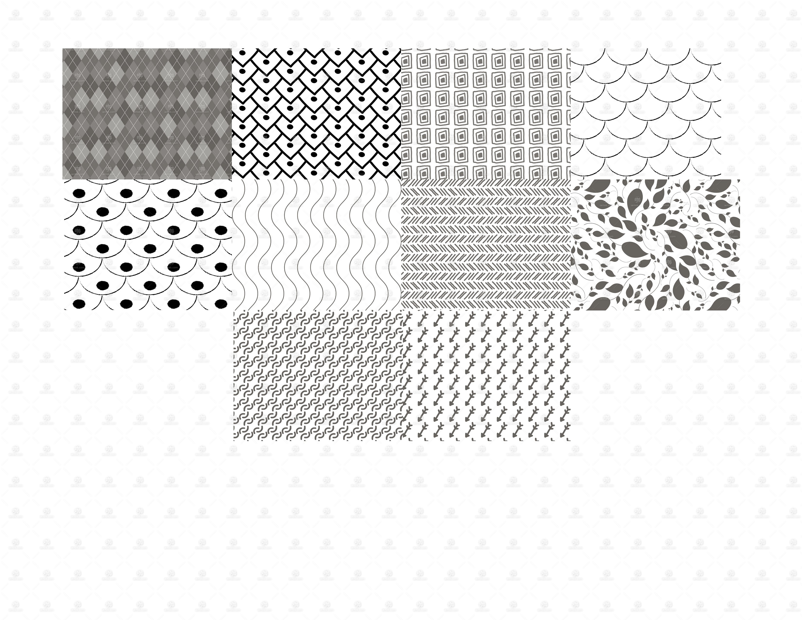 74款无缝艺术纹理笔刷 74 Seamless Patterns for Procreate [仅支持 Procreate 应用]插图(5)