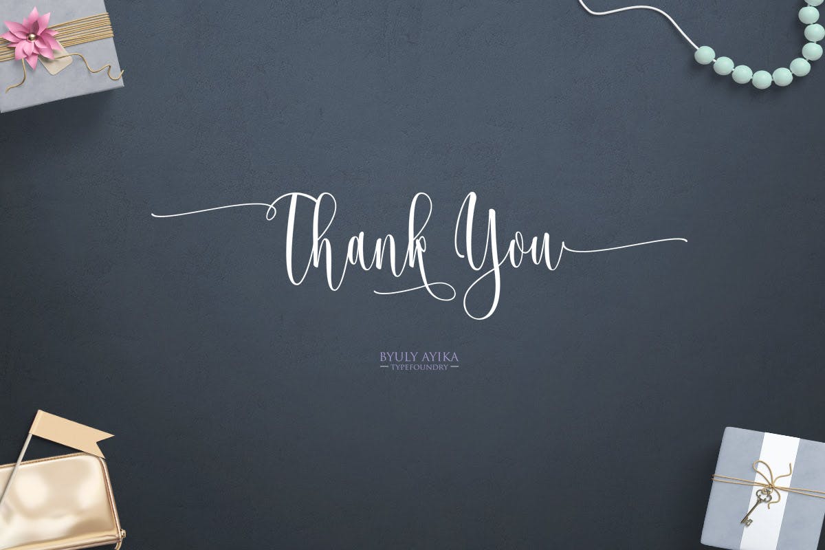 梦幻连笔英文书法字体 Josephira Fancy Script Font插图(14)