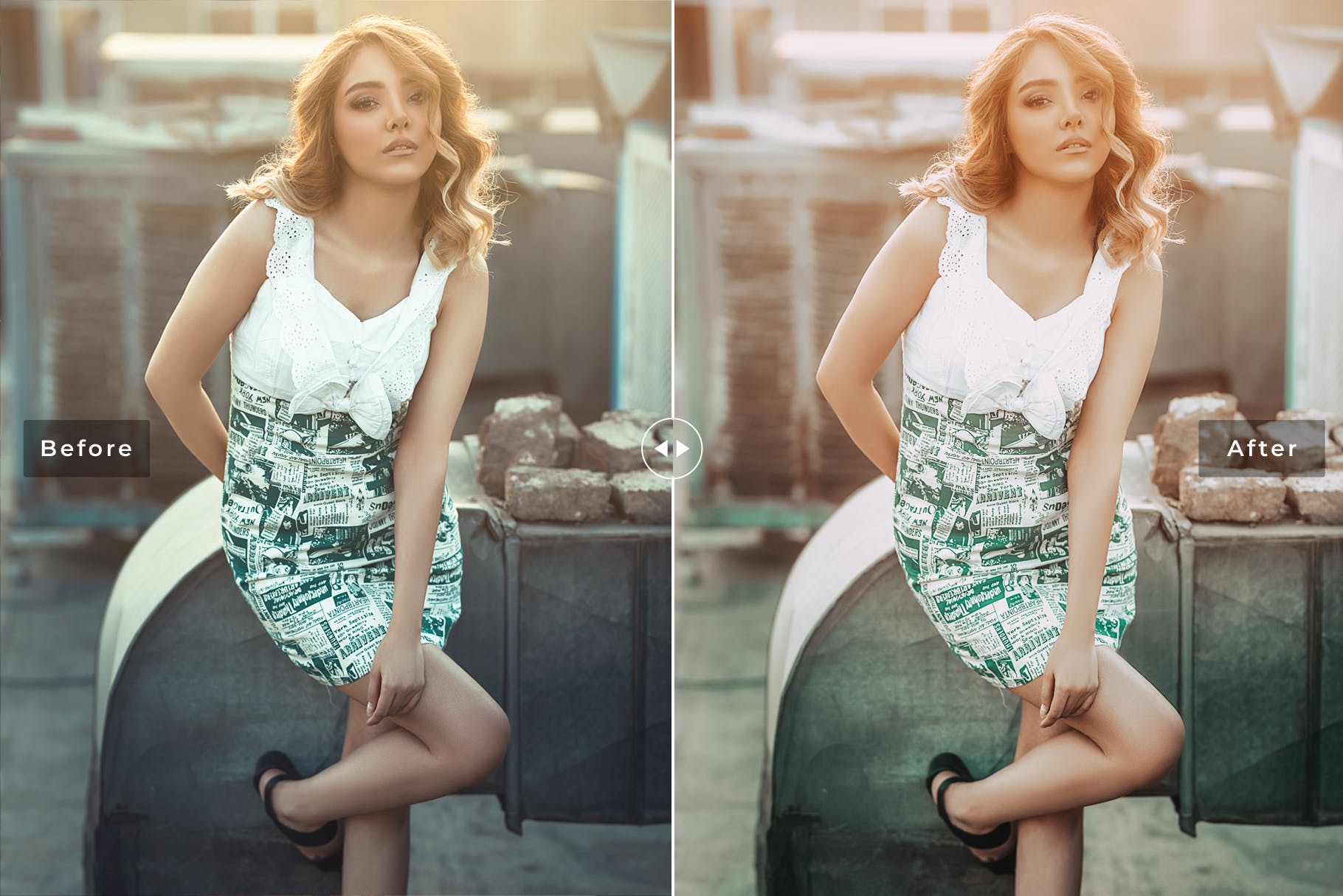 哑光金色色调照片调色滤镜素材库精选LR预设 Tangerine Mobile & Desktop Lightroom Presets插图(4)